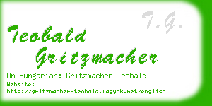 teobald gritzmacher business card